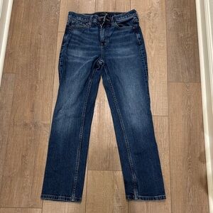 Banana Republic Blue Denim with Gold Stitching